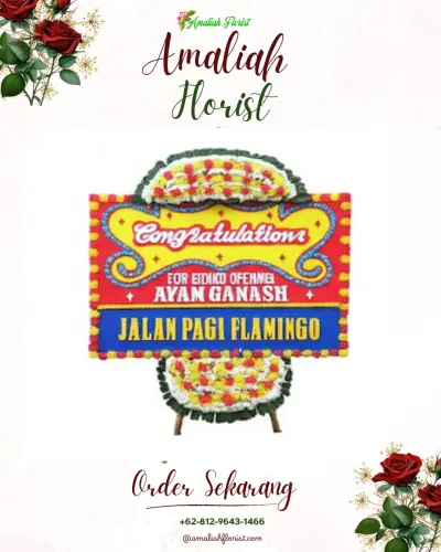Bunga Papan Congratulation di Sungainangka